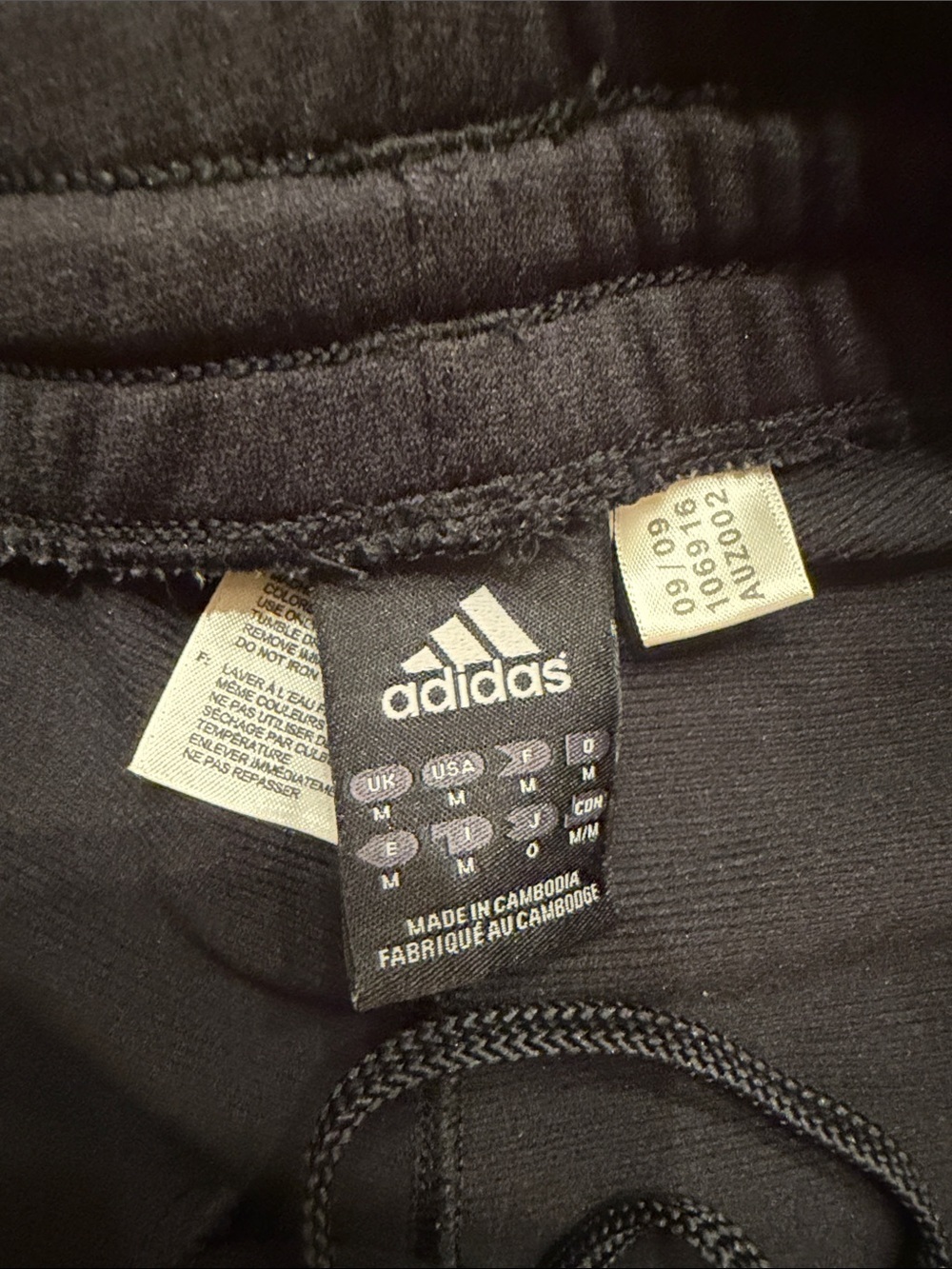 adidas Black Joggers with White Side Stripes - - Picture 3 of 4